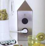 bloc 2 prises d&#039;angle inox et noir